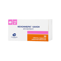 ФЕНОФИБРАТ таб п/об 145мг n30