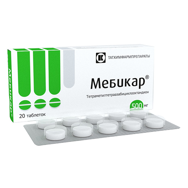 МЕБИКАР таб 500мг 20 шт.