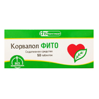 КОРВАЛОЛ ФИТО таб 1.16мг+28мг+16.4мг n50