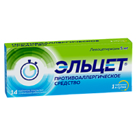 ЭЛЬЦЕТ таб п/об 5мг n14