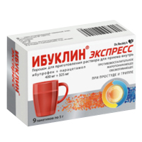 ИБУКЛИН экспресс пор. 400/325мг пак. 5г 9 шт.