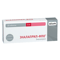 ЭНАЛАПРИЛ таб 5мг n20 ЭНАЛАПРИЛ таб 5мг n20