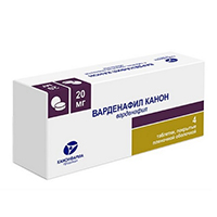 ВАРДЕНАФИЛ таб п/об 20мг 4 шт.