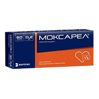 МОКСАРЕЛ таб п/об 0.2мг 60 шт. МОКСАРЕЛ таб п/об 0.2мг 60 шт.