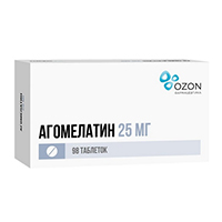АГОМЕЛАТИН таб п/об 25мг 28 шт.