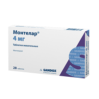 МОНТЕЛАР таб жев. 4мг 14 шт.