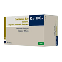 ГЛИПВИЛО МЕТ таб п/об 50мг+1000мг n60