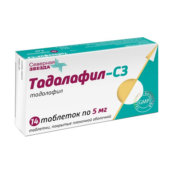 ТАДАЛАФИЛ таб п/об 5мг n14
