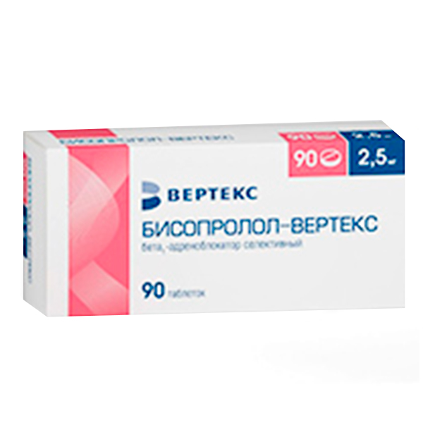 БИСОПРОЛОЛ таб п/об 2.5мг 60 шт.