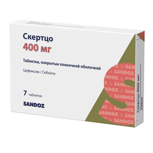 СКЕРТЦО таб п/об 400мг n7