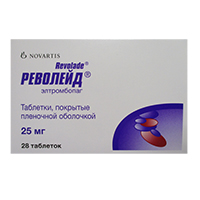 Револейд таб. п/пл. об. 25мг №14