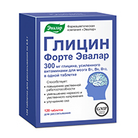 ГЛИЦИН ФОРТЕ таб 300мг n120 ГЛИЦИН ФОРТЕ таб 300мг n120