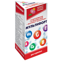 МУЛЬТИФОРТЕ (MULTIFORTE) Кальций + Витамин D + Витамин К таб шип. 20 шт.