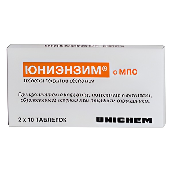 ЮНИЭНЗИМ С МПС таб п/об n20