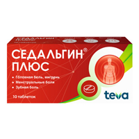СЕДАЛЬГИН ПЛЮС таб n10