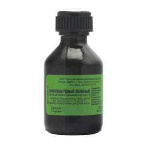 БРИЛЛИАНТОВЫЙ ЗЕЛЕНЫЙ р-р (фл.) 1% - 25мл n1 БРИЛЛИАНТОВЫЙ ЗЕЛЕНЫЙ р-р (фл.) 1% - 25мл n1