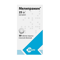 МЕЛИПРАМИН таб п/об 25мг 50 шт. МЕЛИПРАМИН таб п/об 25мг 50 шт.